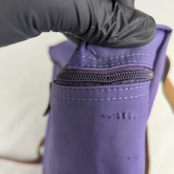 LONGCHAMP Le Pliage Nylon Foldable original Backpack Purple Made in China - Picture 14 of 16